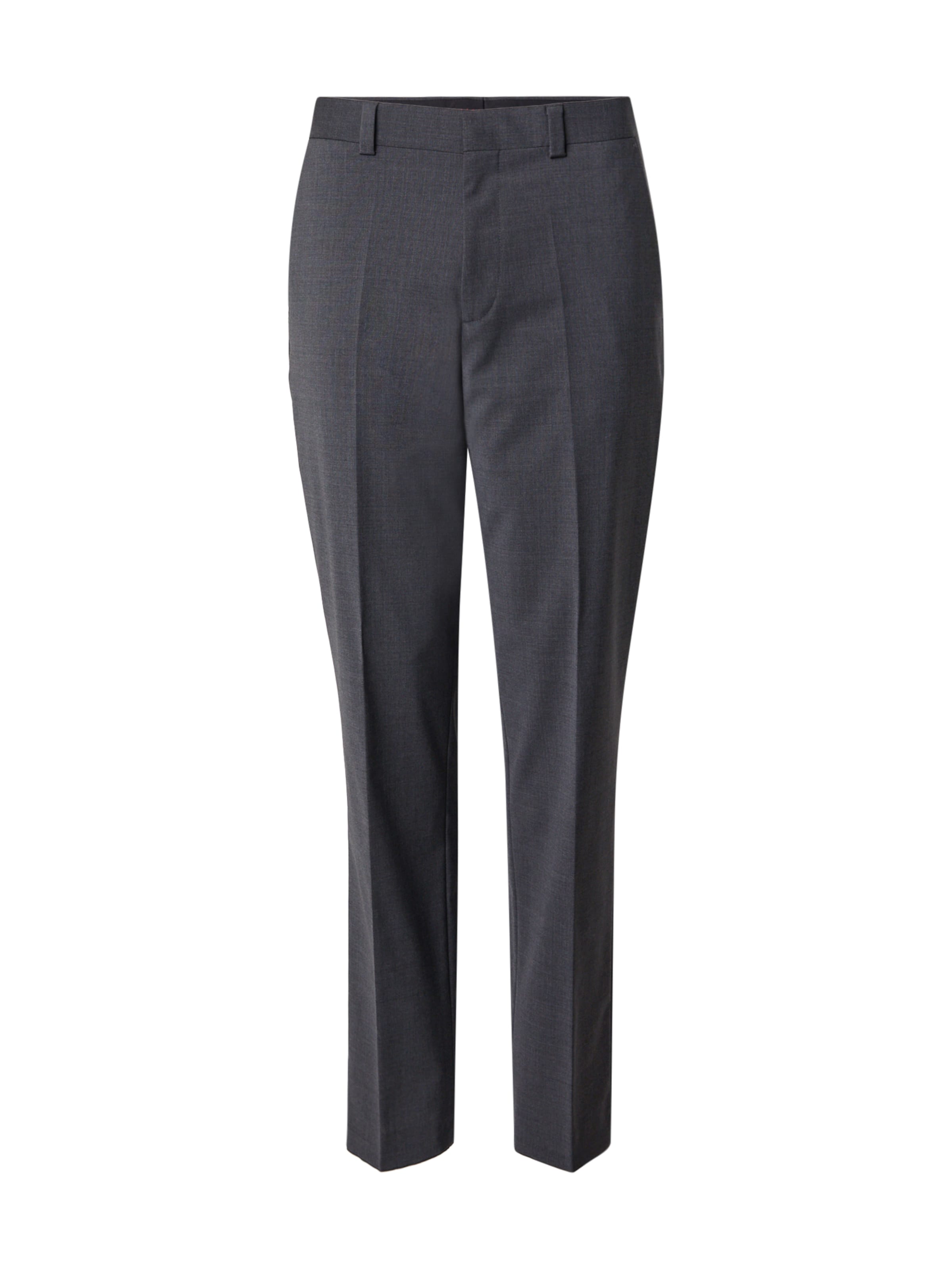 Regular Pantalon à plis &#x27;Tom253X-MH&#x27; HUGO en gris : devant