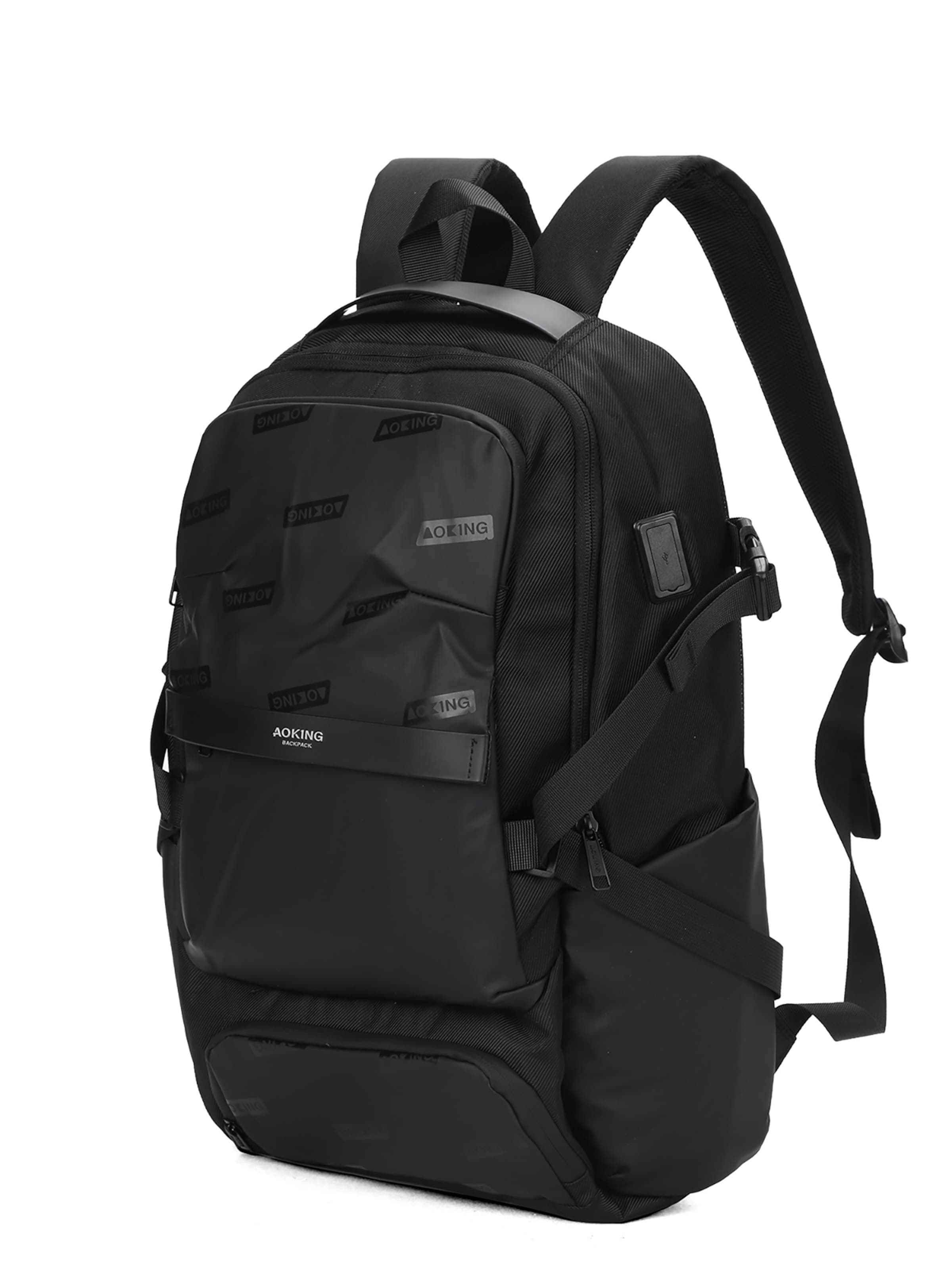 Aoking Backpack in Black: front