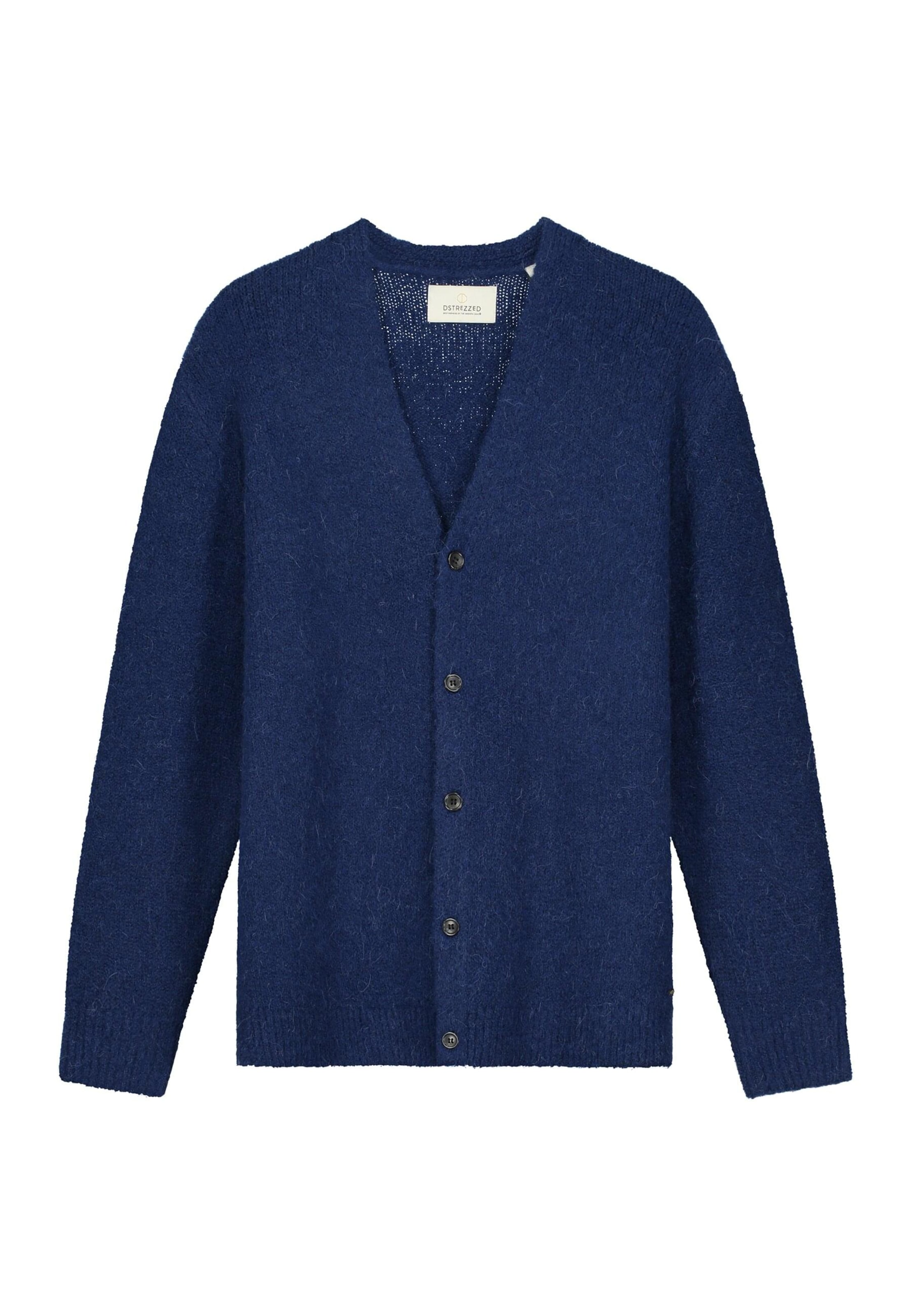 Dstrezzed Strickjacke 'Gavin' in Blau: Vorderseite