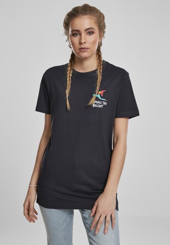 Merchcode T-Shirt in Blau: Vorderseite