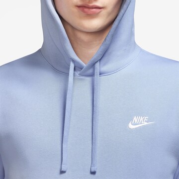 Nike Sportswear Rovný strih Mikina 'Club Fleece' - Modrá