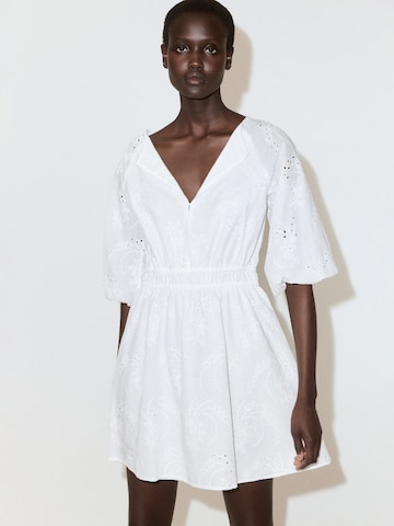 MANGO Jurk 'BEATRICE' in Wit: voorkant