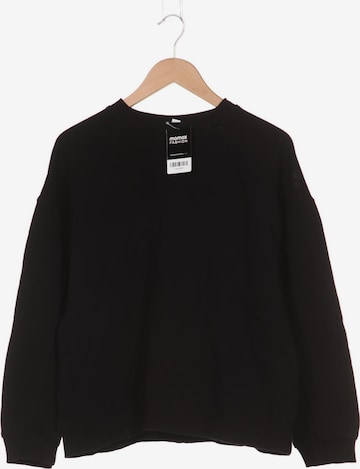 TOPSHOP Sweatshirt & Zip-Up Hoodie in S in Black: front