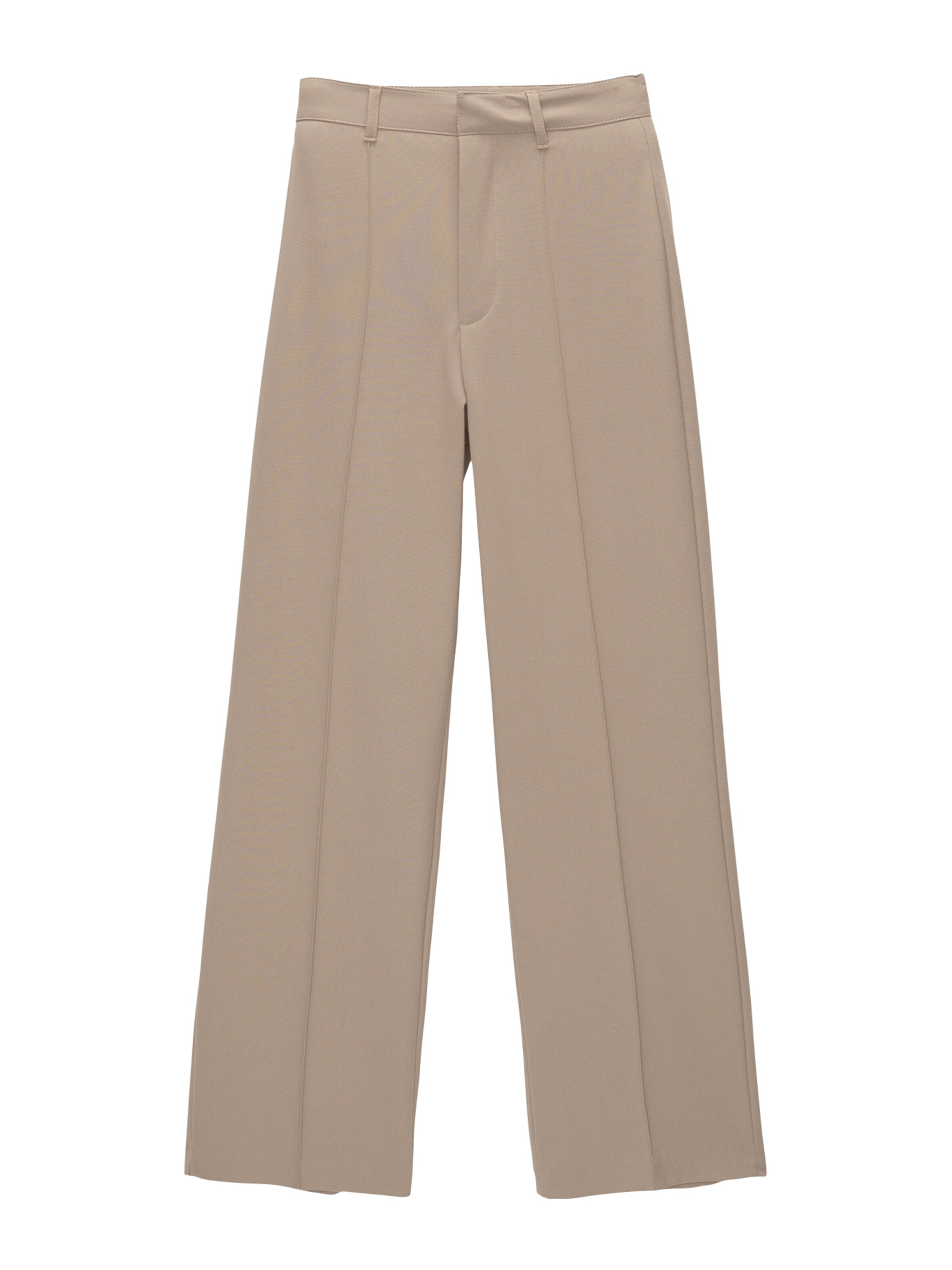 Pull&Bear Loose fit Trousers in Beige: front