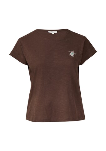 s.Oliver Shirt in Bruin: voorkant
