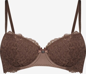 Hunkemöller Balconette Bra 'Marine' in Brown: front