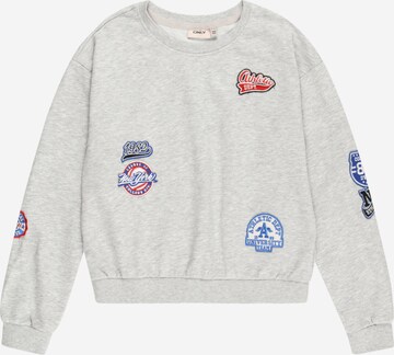 KIDS ONLY Sweatshirt 'FRAN' in Grey: front