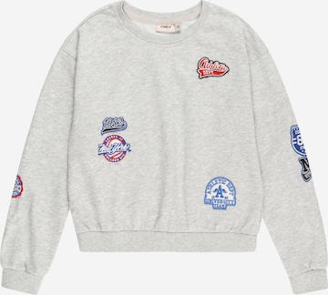 KIDS ONLY Sweatshirt 'FRAN' i grå: forside