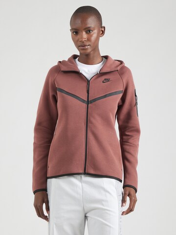 Giacca di felpa 'TECH FLEECE 2' di Nike Sportswear in rosso: frontale