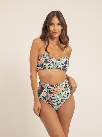 Dona Lisa Bandeau Bikini 'Maillot 2 pièces GLORIA' in Blauw