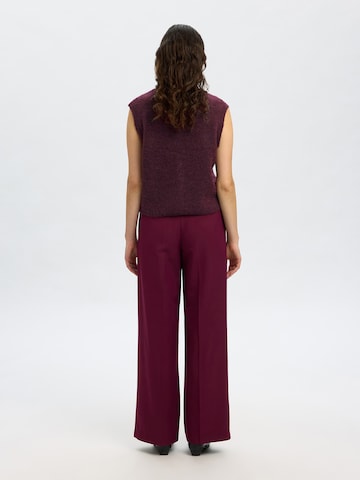 SELECTED Knitted vest 'SLFLULU' in Purple