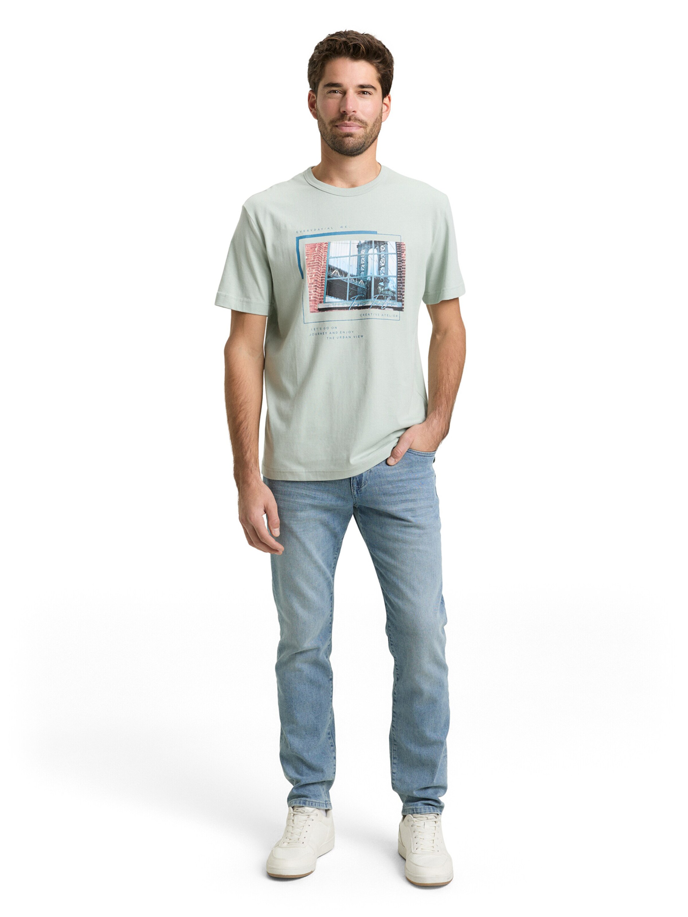 TOM TAILOR - Camiseta en verde