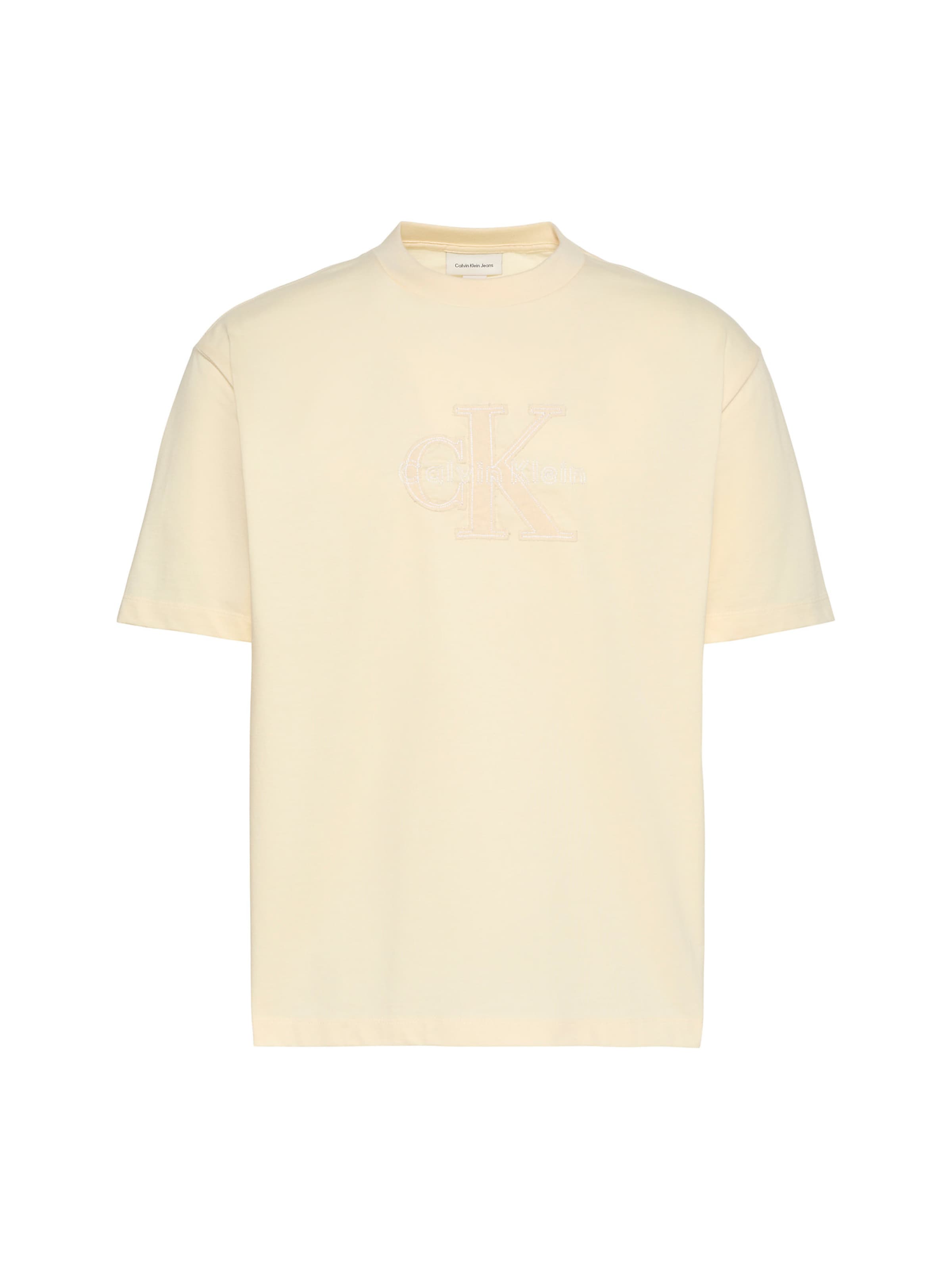 T-Shirt Calvin Klein Jeans en jaune : devant