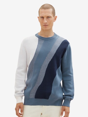 TOM TAILOR Sweter w kolorze niebieski: przód