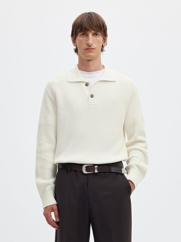 SELECTED Regular fit Trui in Wit: voorkant