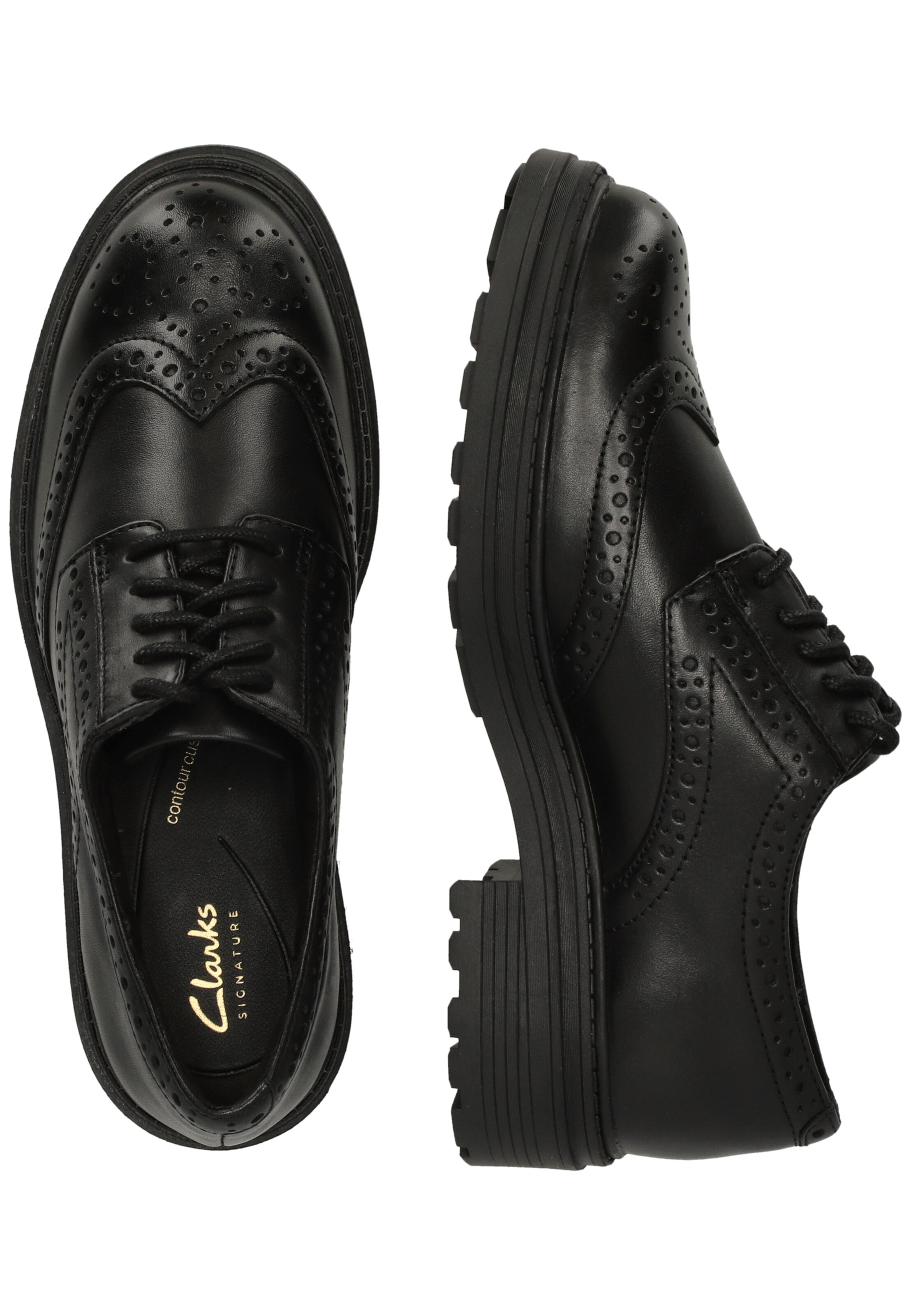 CLARKS Schnürschuhe 'Orinoco3 Derby' in Schwarz