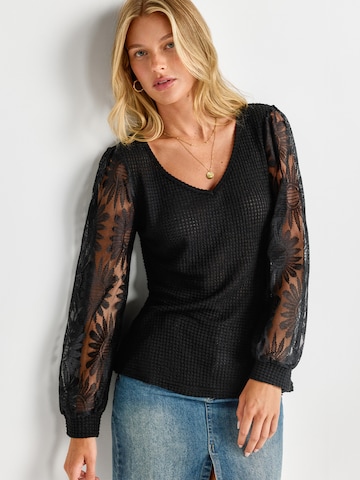 Cupshe - Blusa em preto