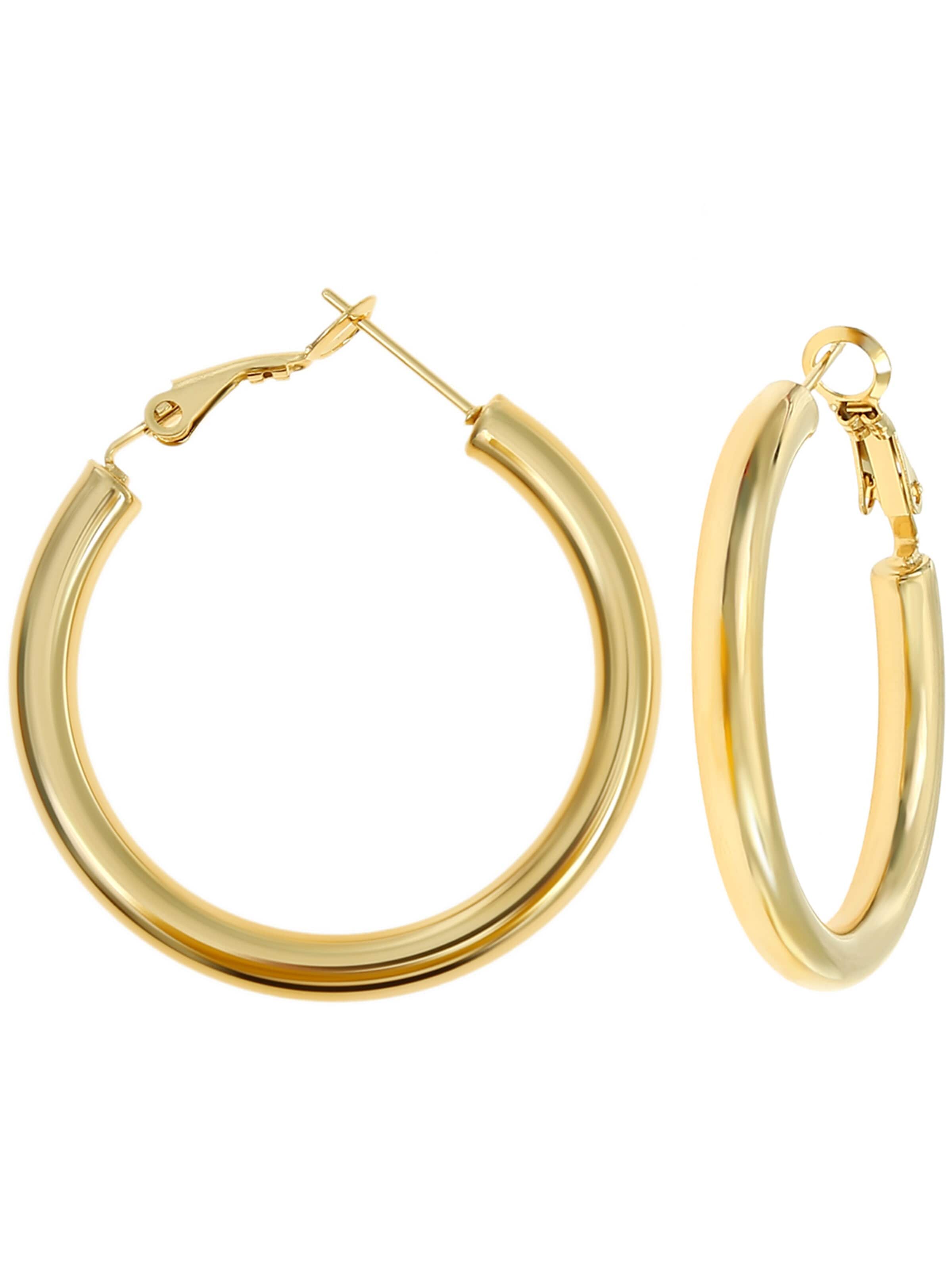 Made by Nami Earrings 'Goldkreolen' in Gold: front