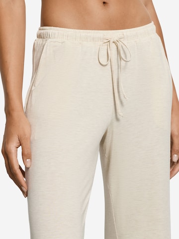 Hanro Pajama pants 'Natural Elegance' in Beige