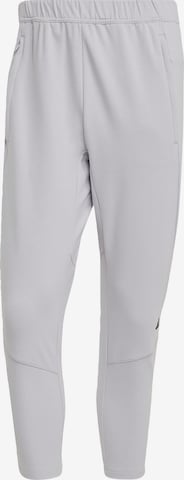 ADIDAS PERFORMANCE Regular Workout Pants 'Designed For Training' in Grey: front