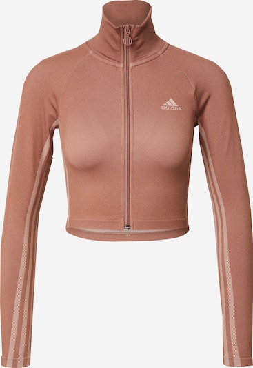 Kardiganas 'FIREBIRD' iš ADIDAS ORIGINALS, spalva – rausvai violetinė spalva / balta, Prekių apžvalga