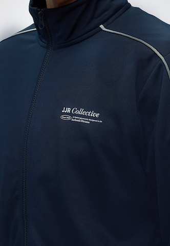 JJ Rebel - Sudadera con cremallera 'JREBLUCA' en azul