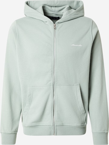 Abercrombie & Fitch Sweatjacke in Grün: Vorderseite