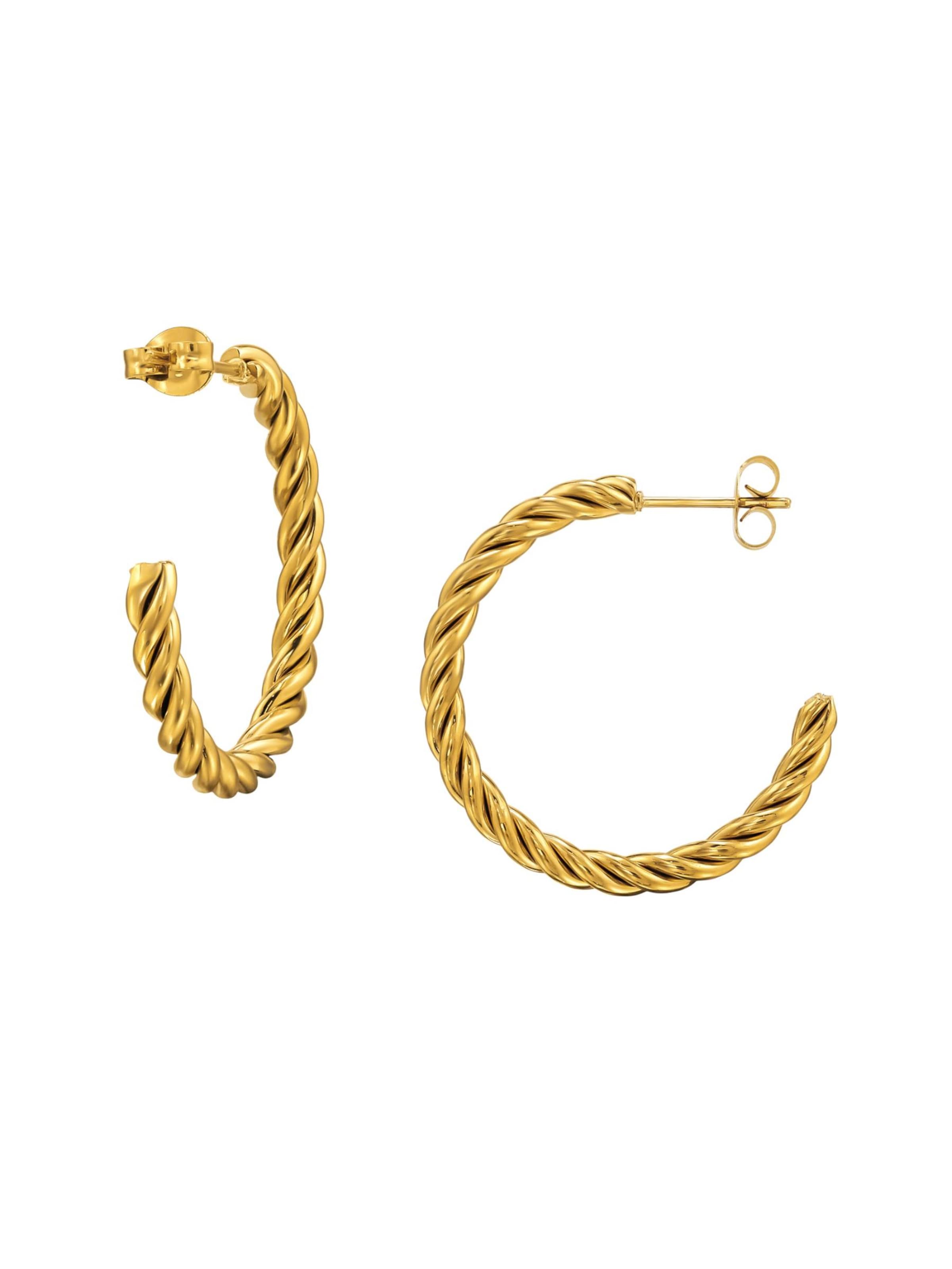 Maxte Earrings in Gold: front