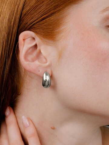 Luamaya Earrings 'Huggie Studs' in Silver