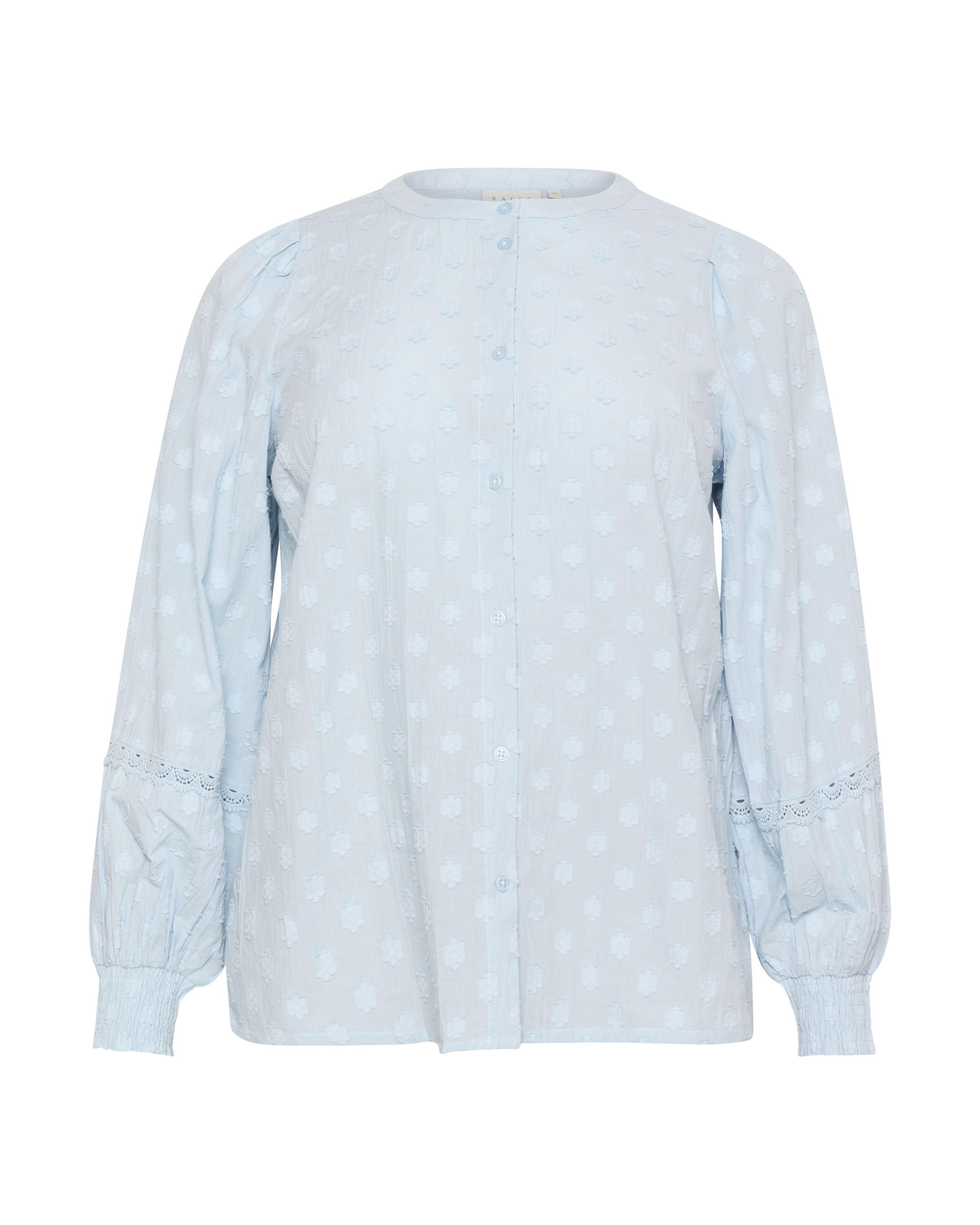 Chemisier 'Loulou' KAFFE CURVE en bleu : devant