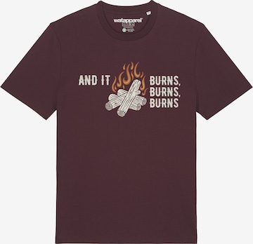 T-Shirt 'And It Burns' Watapparel en rouge : devant