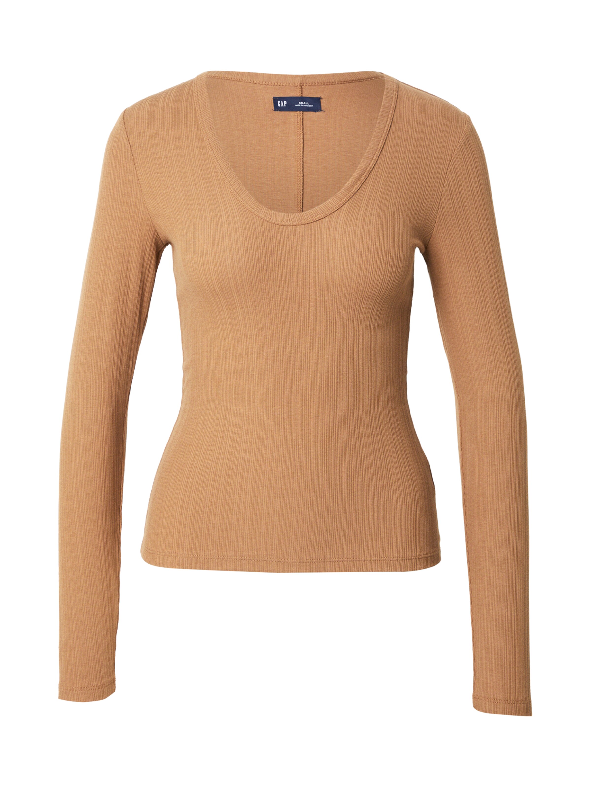 GAP Shirt 'LUXE MOD' in Bruin: voorkant