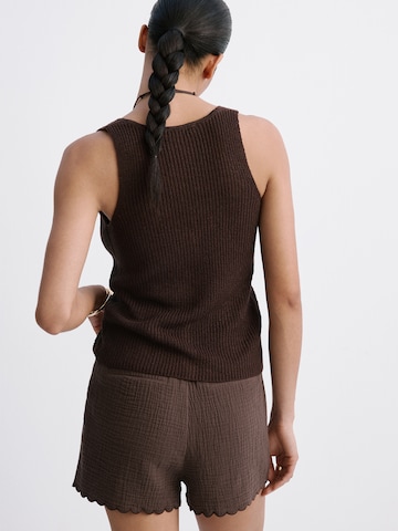MANGO Regular Shorts 'CORFU' in Braun