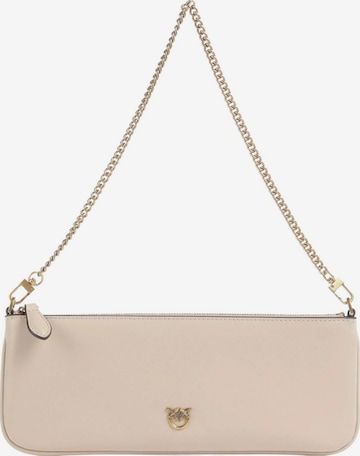 PINKO - Bolso de mano 'PINKO NEW HORIZONTAL FLAT VITELLO SETA BORSA' en beige: frente