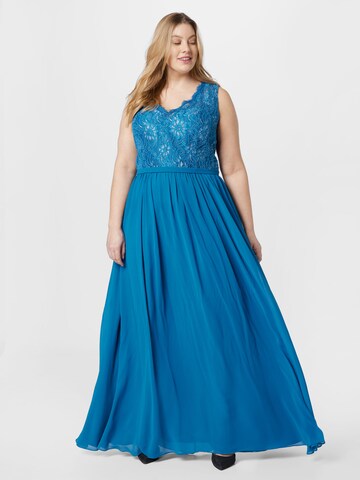 My Mascara Curves Evening Dress in Blue: front