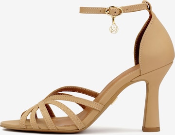 Sandales Kazar en beige : devant