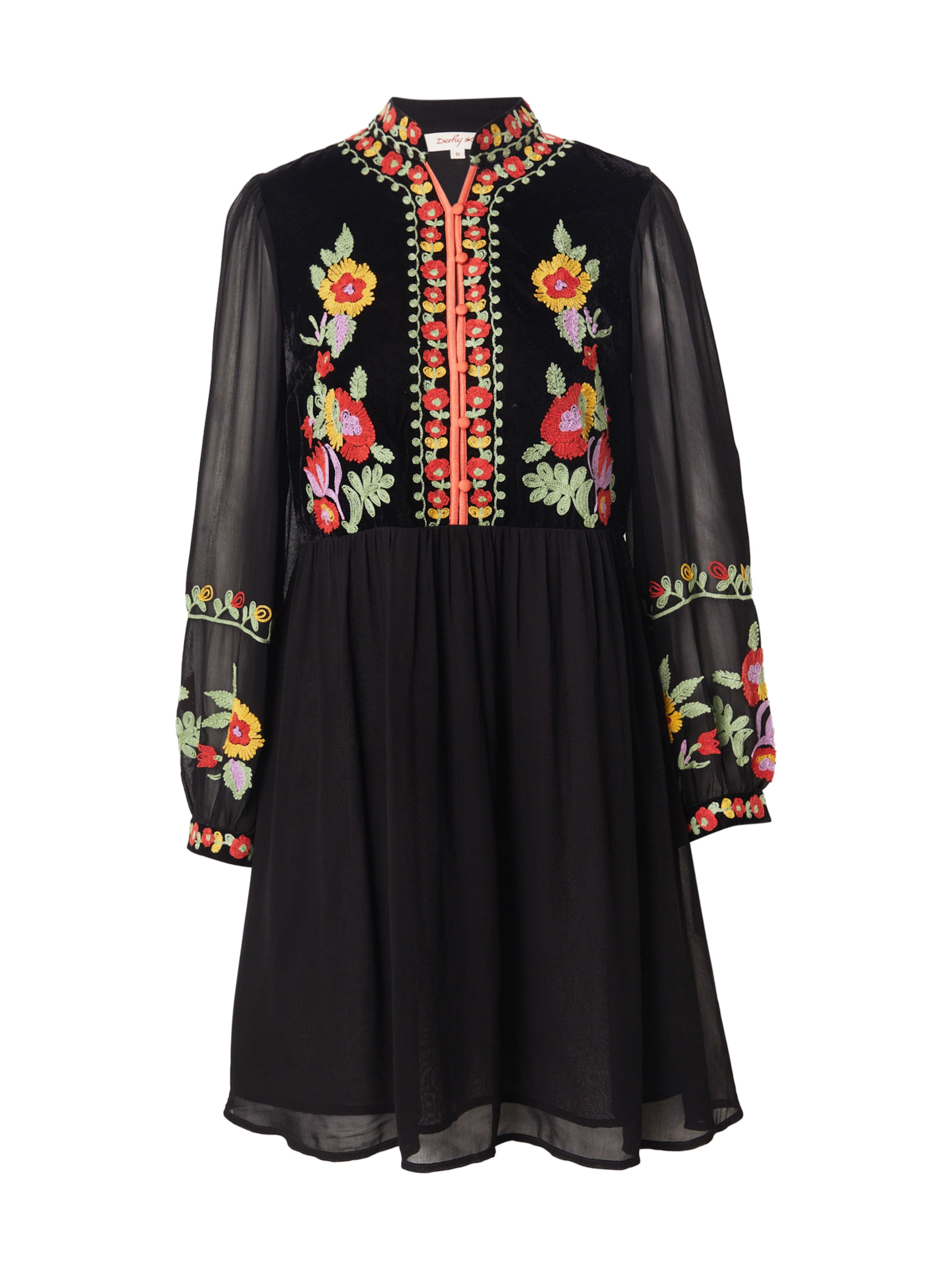 Rochie 'ELIETTE' de la Derhy pe negru: față