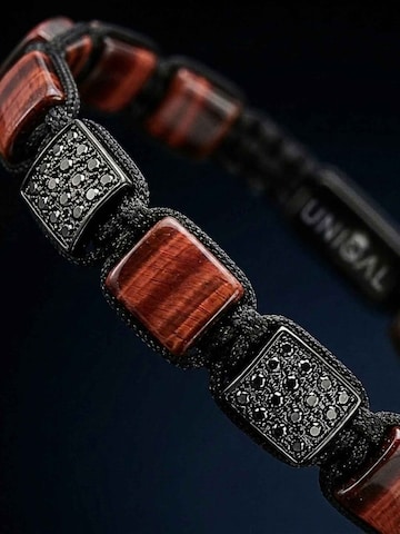 UNIQAL Armband 'RED TIGER EYE' in Gemengde kleuren