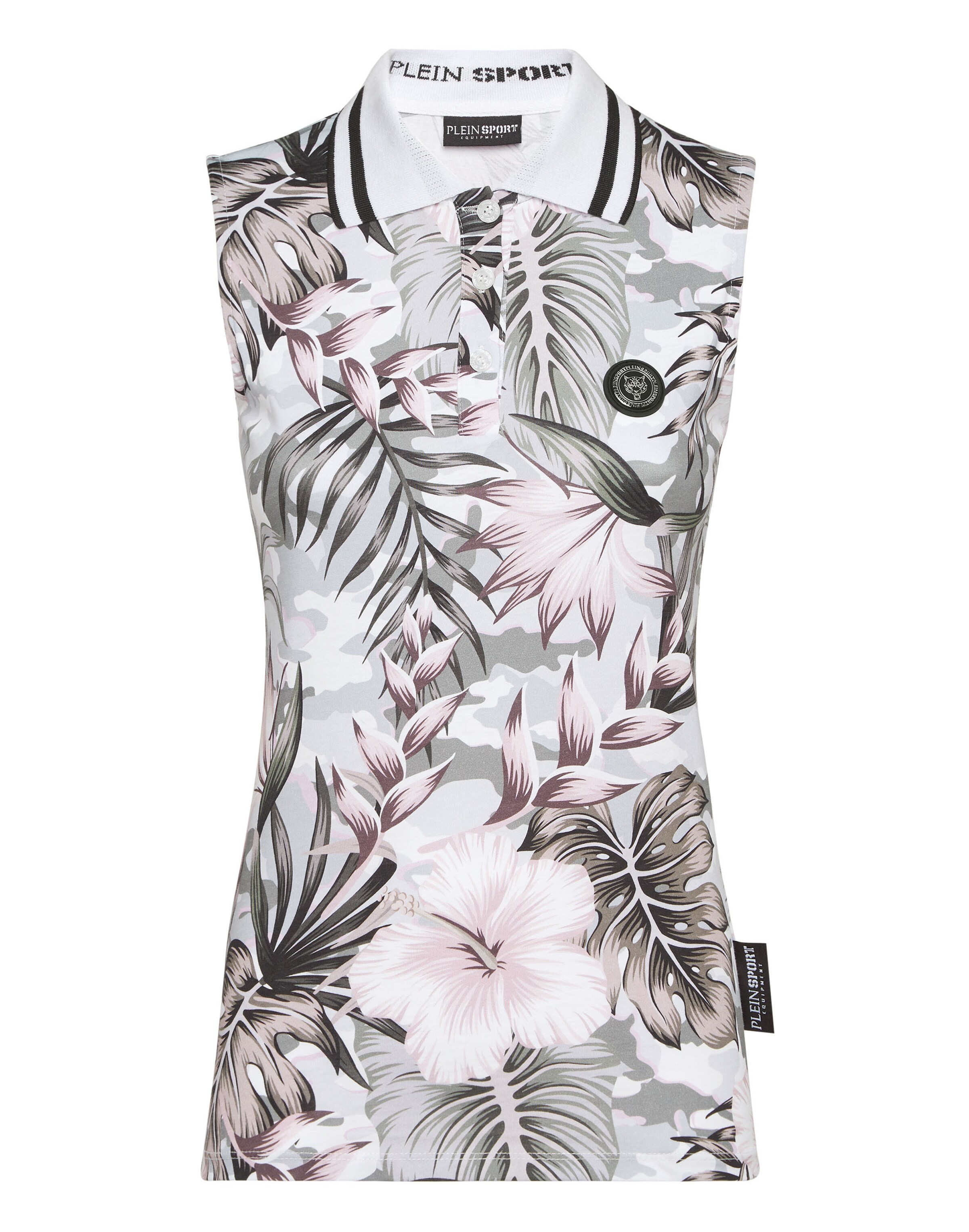 Plein Sport - Camisa em mistura de cores: frente