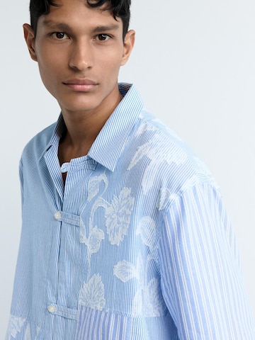 Desigual Regular Fit Hemd in Blau