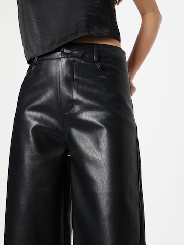 Misspap Wide leg Broek in Zwart