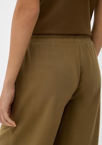 Wide Leg Pantalon s.Oliver en vert