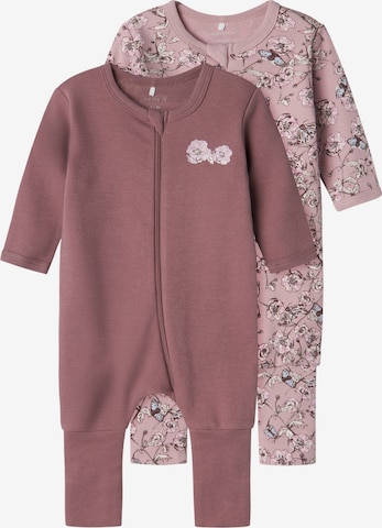 purpurinė NAME IT Miego kostiumas: priekis