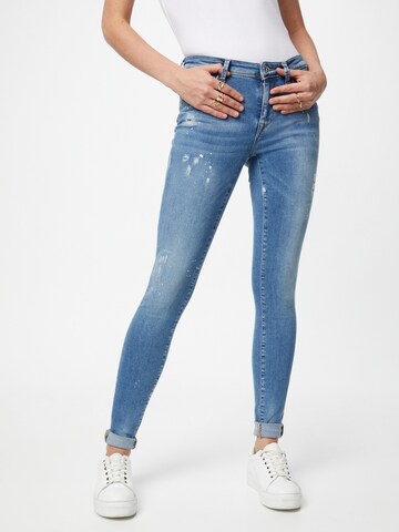 ONLY - Skinny Vaquero en azul: frente