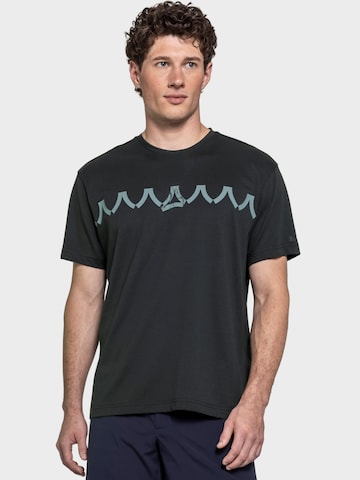T-Shirt fonctionnel 'Elmori' Schöffel en noir : devant