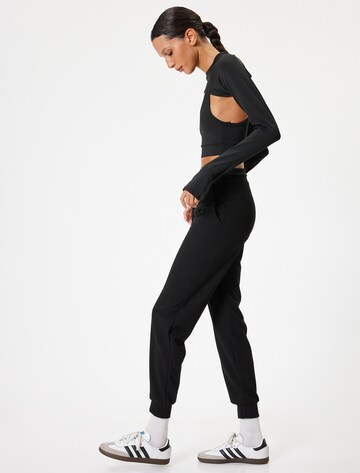 Koton Tapered Trousers in Black