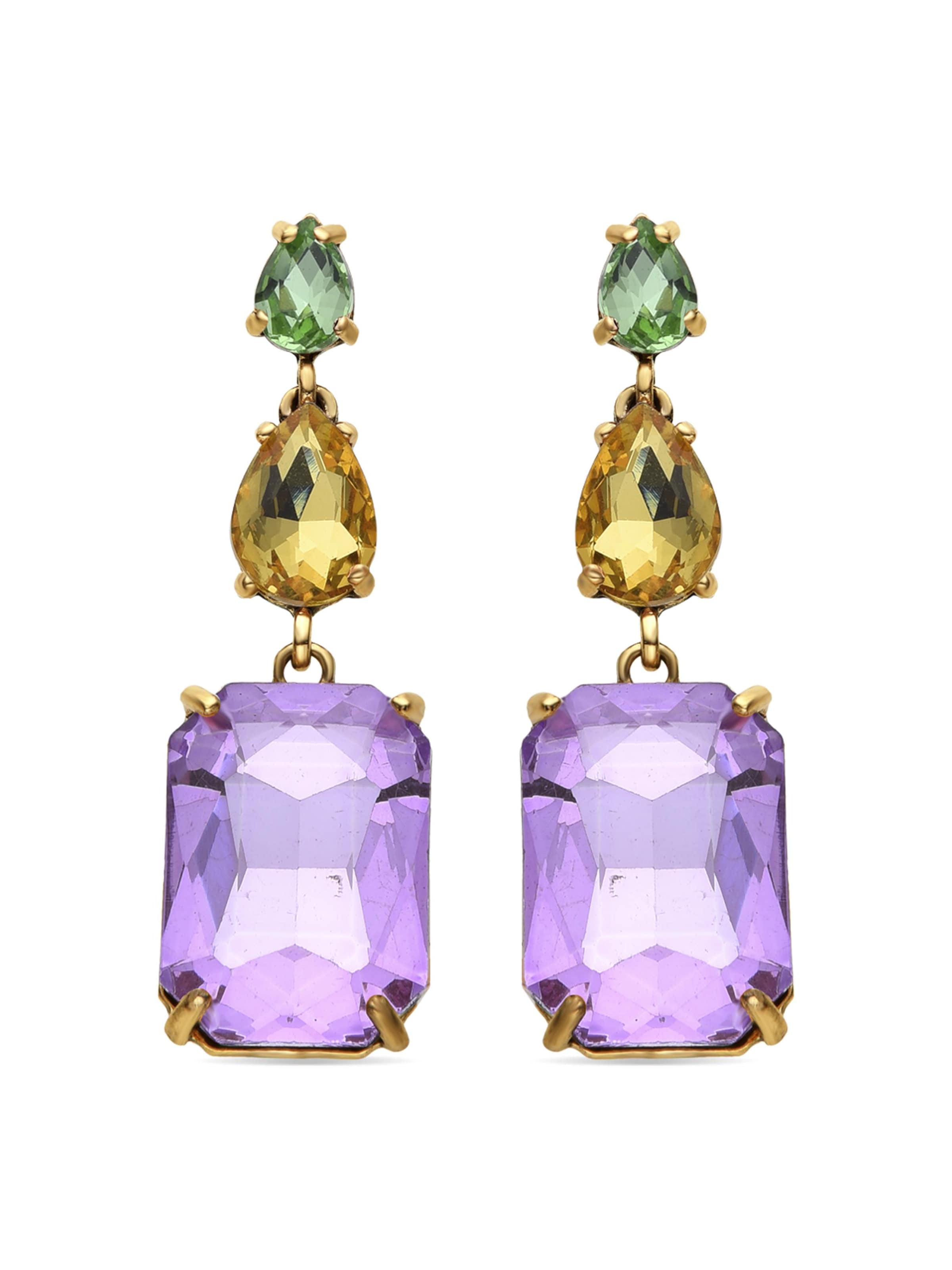 Luxenter Earrings 'Phiaqua' in Mixed colors: front