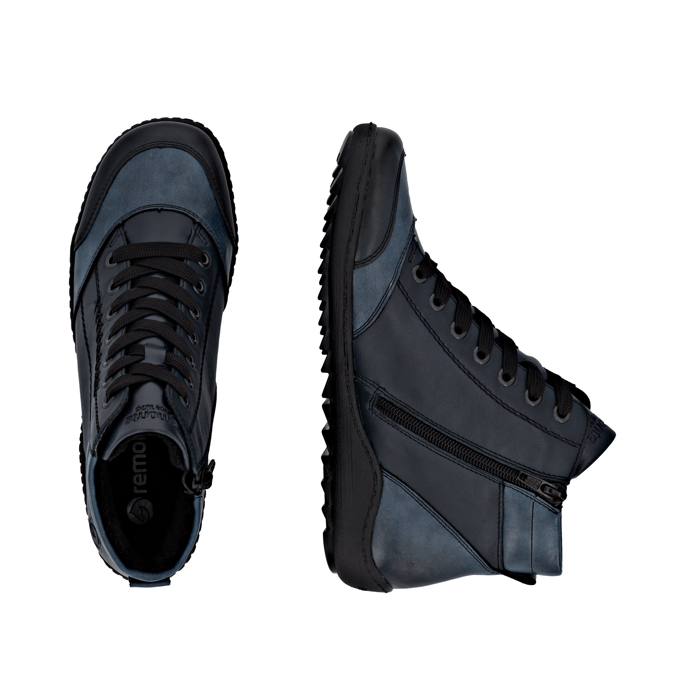 REMONTE Schnürstiefelette in Blau