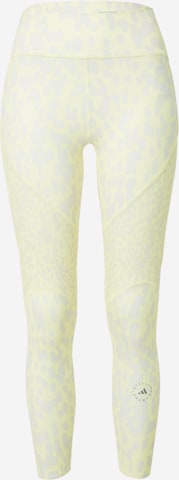 ADIDAS BY STELLA MCCARTNEY Skinny Workout Pants 'True Purpose Optime' in Yellow: front