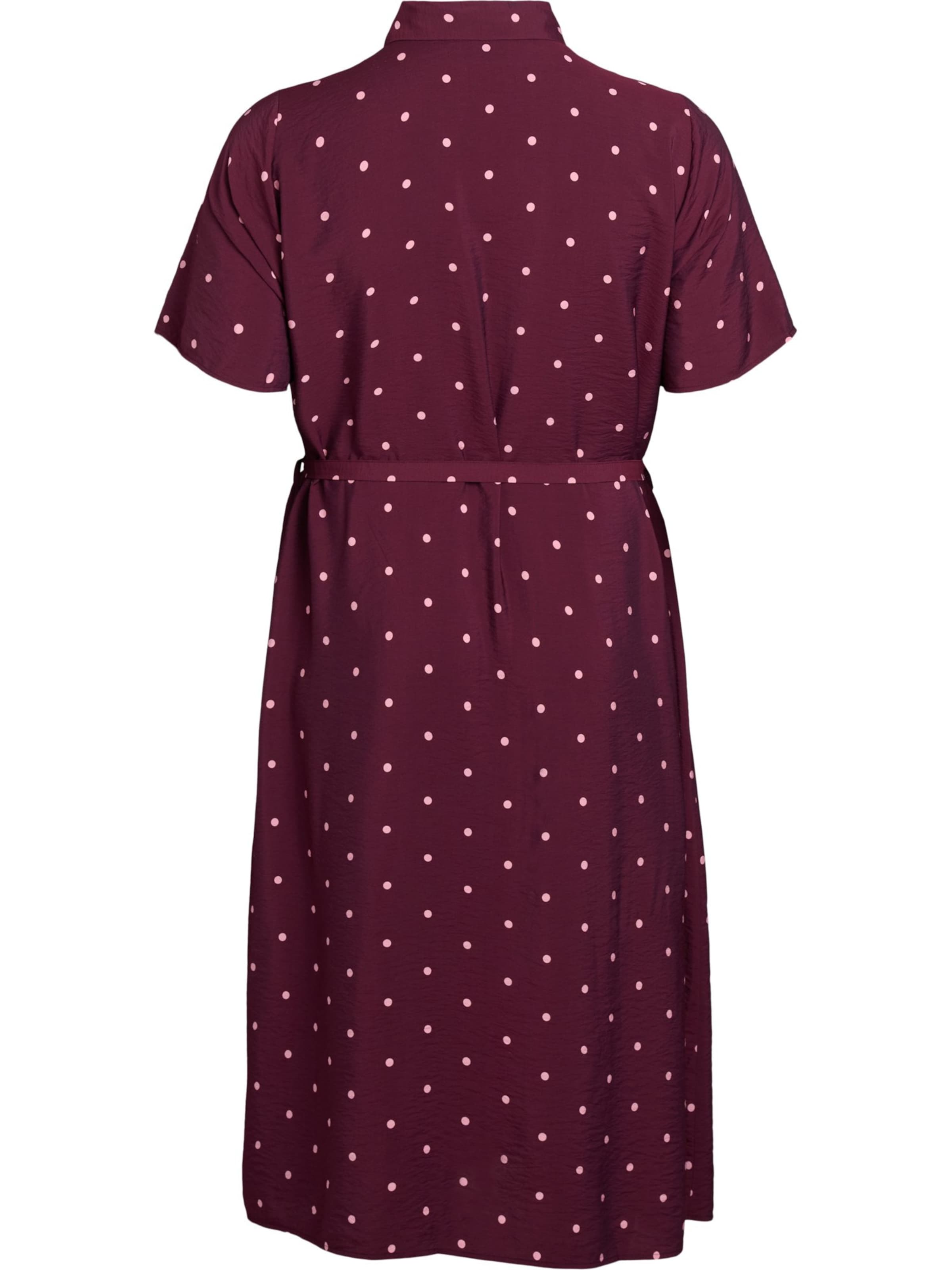 Zizzi Платье-рубашка 'VKAM' в Красный